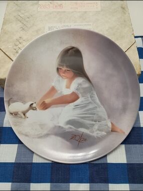 'Tender Beginnings' By Donald Zolan 'Children And Pets' Collection 1985 Vintage
